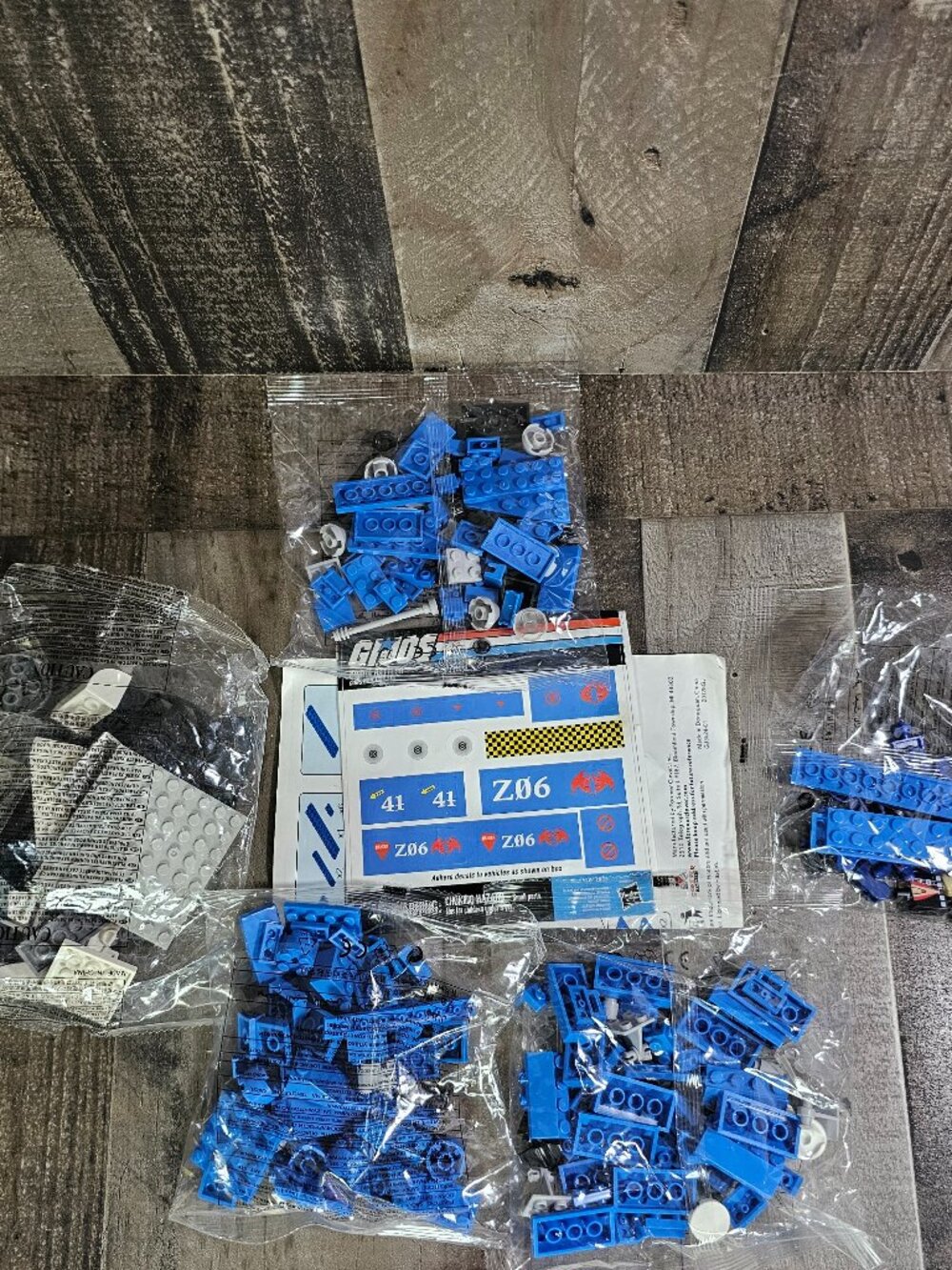 G.I. Joe Cobra Rattler Construction Set 244-Piece Building Blocks w Instructions